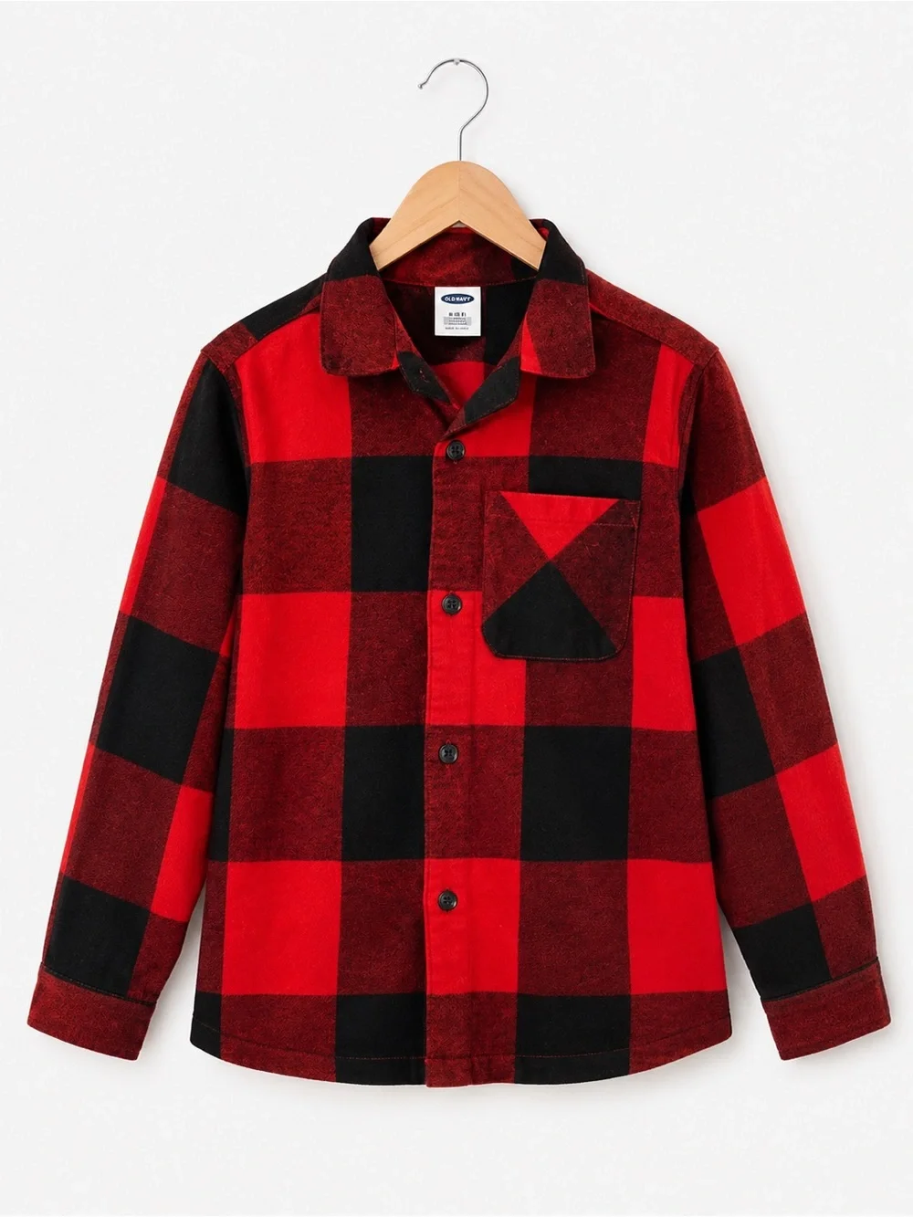 NEW Old Navy Red and Black Checkered Shirt Kids Small S